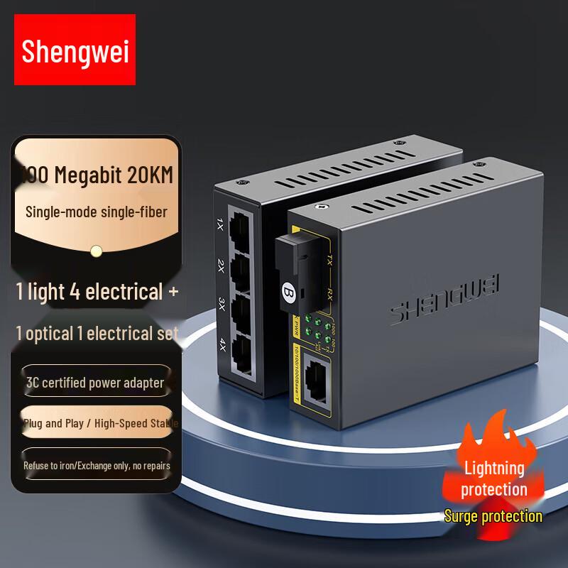 Shengwei Fiber Optic Media Converters & Rack