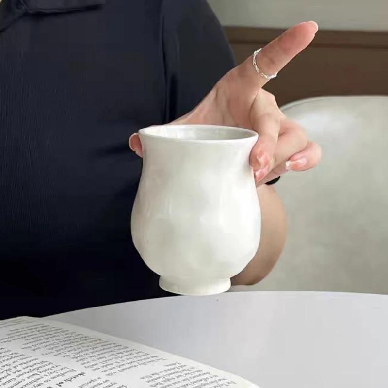 Minimalist Ceramic Mug Office Water Cup Breakfast Milk Cup Japanese Afternoon Tea Lovers Coffee Cup Household Drinking Set