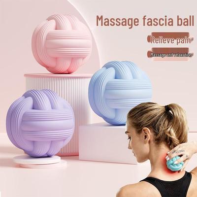 Palla Massaggiante in Silicone per Tutto il Corpo per Fascite Plantare, Rilassamento di Collo e Muscoli Yoga