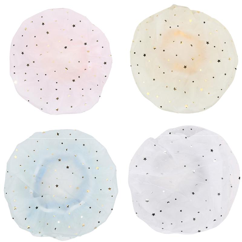 Bathroom Waterproof Shower Cap Kitchen Oil-proof Sanitary Hat Women Hair Salon Bathroom Supplies Thicken Elastic Bath Hat Cute