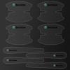 AAAAN1 Car Door Handle Bowl Transparent Sticker Anti-collision Protection Strips For Skoda Octavia Fabia Karoq Superb Rapid Kamiq Scala