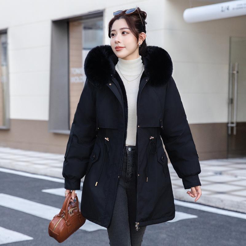 Large Size Pie Overcomes Women's Medium and Long Cotton-padded Clothes, Winter New Korean Version Fashion Cotton-padded Clothes, Piled and Thickened