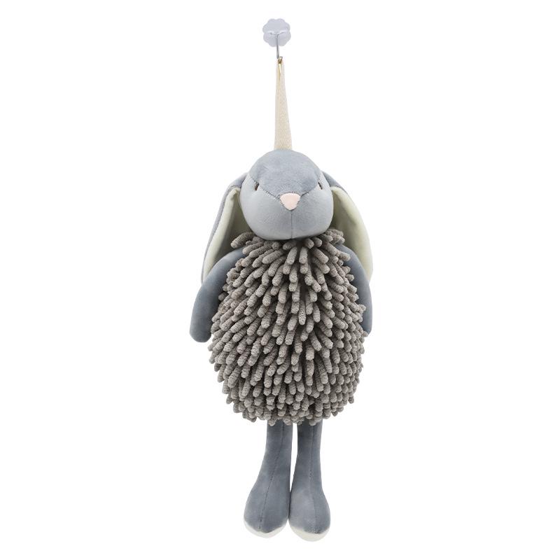 Chenille Cartoon Bunny Hand Towel Puppet - Creative Rabbit Plush Toy