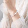 Four-leaf Clover Open Bracelet Young Solid Niche Light Luxury Lucky Grass Bracelet Bracelet