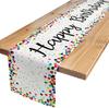 Birthday Party Table Decoration End Table Decoration Happy Birthday Tablecloth