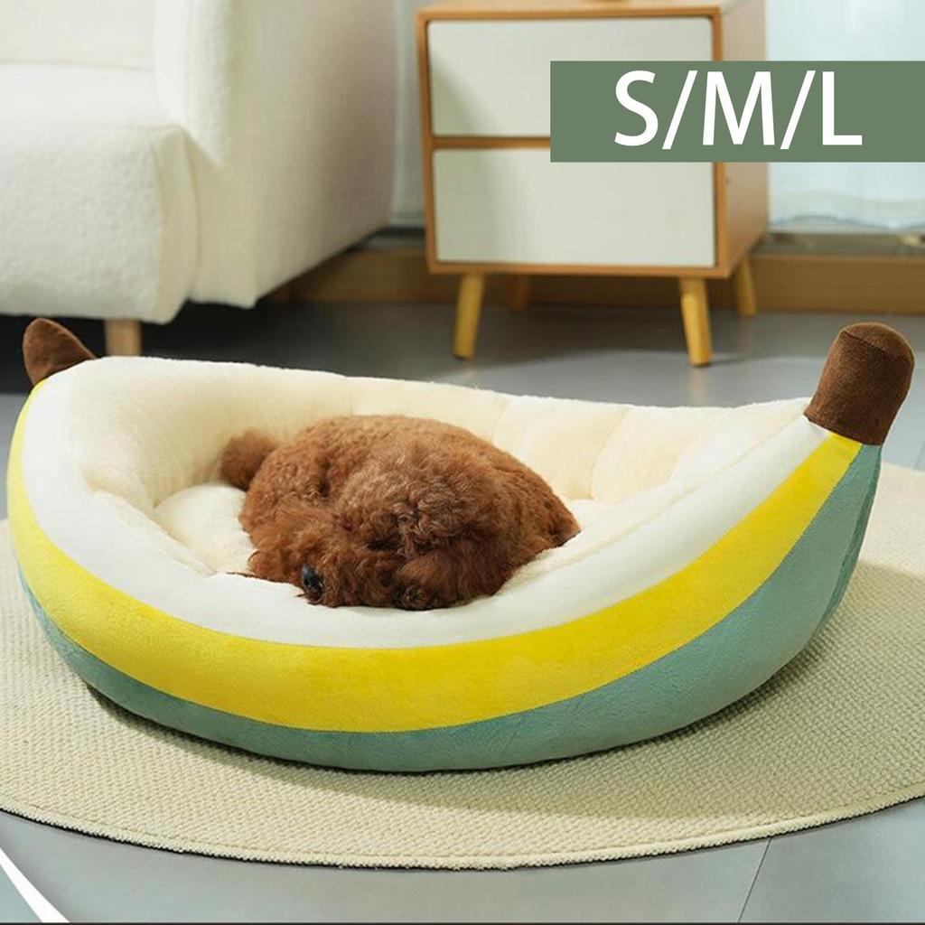 Banana Dog Nesting Bed Comfortable Soft Washable for Kittens and