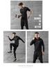 Men's Casual Running Sports Suit with Shorts and Short-Sleeve Top - Ideal for Fitness, Yoga, and Training.