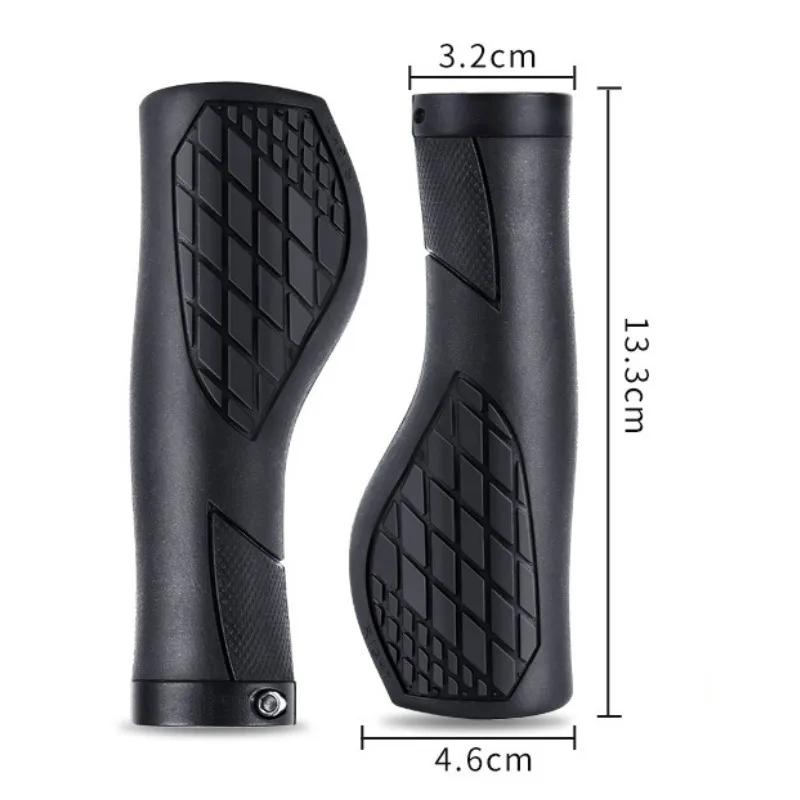 1 Pair Bicycle Handlebar Grip Shock Ergonomic Lockable MTB Mountain Bike Grips Cycling Accessories Bicycle Parts