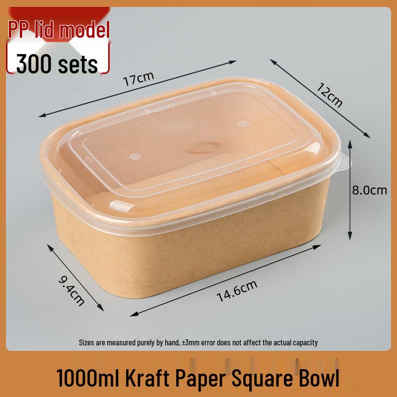 

Chahiger Technology Disposable Kraft Paper Food Containers with PP Lids