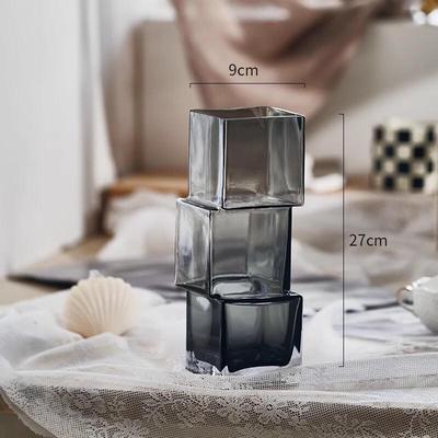 Modern Geometric Glass Flower Vase