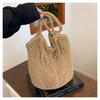 Hollow Tassel Straw Woven Bag Women's Handwoven Bag Large Capacity Tote Bag Casual Women's Shoulder Vacation Bag