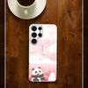 Kawaii Panda Phone Silicone Case For Samsung S24 22 20 23 21 20 Ultra Plus Lite 5G Print Cover