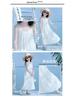 Dopamine Mother-Daughter Chiffon Beach Dress for Summer Seaside Vacation in Hainan Sanya