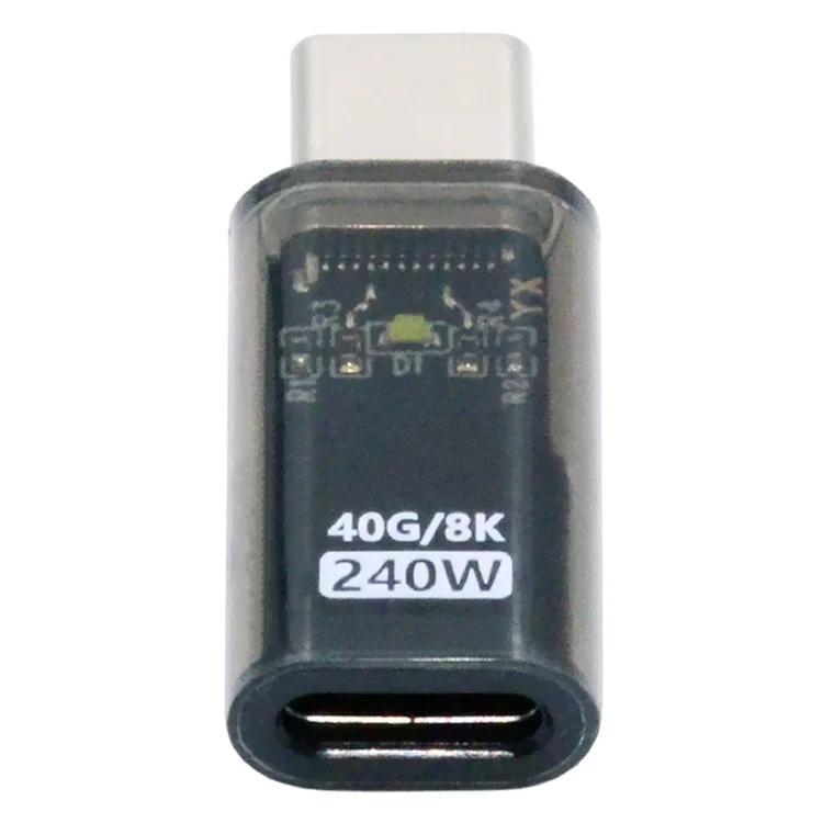 

UC-103-TR USB4 Type C Male to Female 240W 40Gbps Data 8K Video Adapter для Nintendo Switch Phone Laptop