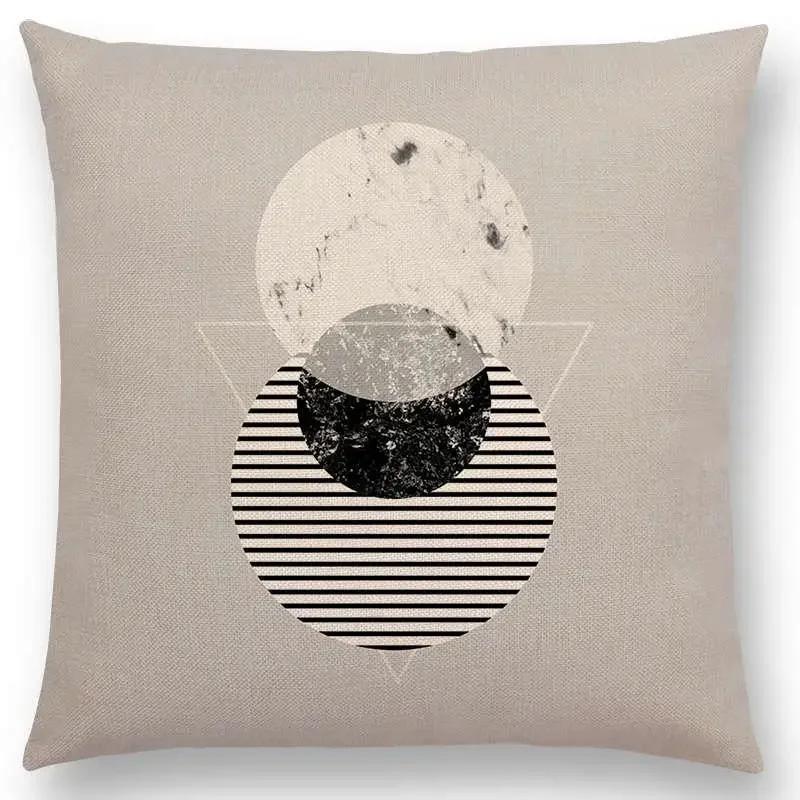 Neuestes Design Verfügbar Geometrische Texturen Grafischer Minimalismus Drucke Magischer Wald Kissenbezug