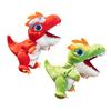 Green Dinosaur Stuffed Animal Hand Puppet Movable Mouth Plush Toy For Preschool Learning Interactive Storytelling Pretend Play Game