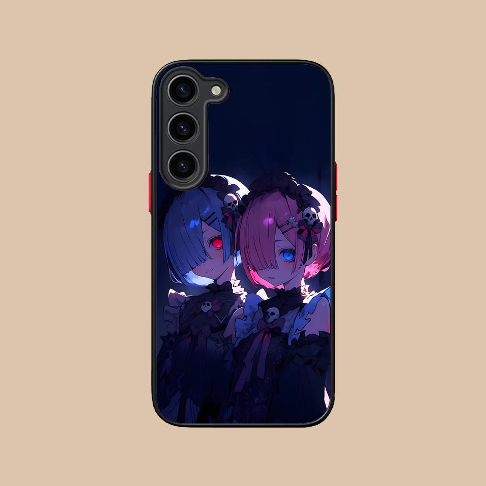 ReZero Rem Ram Silicone Mobile Phone Case for Samsung Galaxy S26 S25 S24 S23 S22 S21 Plus FE Ultra Colorful Cover