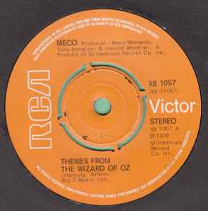 

7inch Record MECO MONARDO Themes From The Wizard Of Oz XB1057 RCA Victor 1978 UK Dance Electronica Used