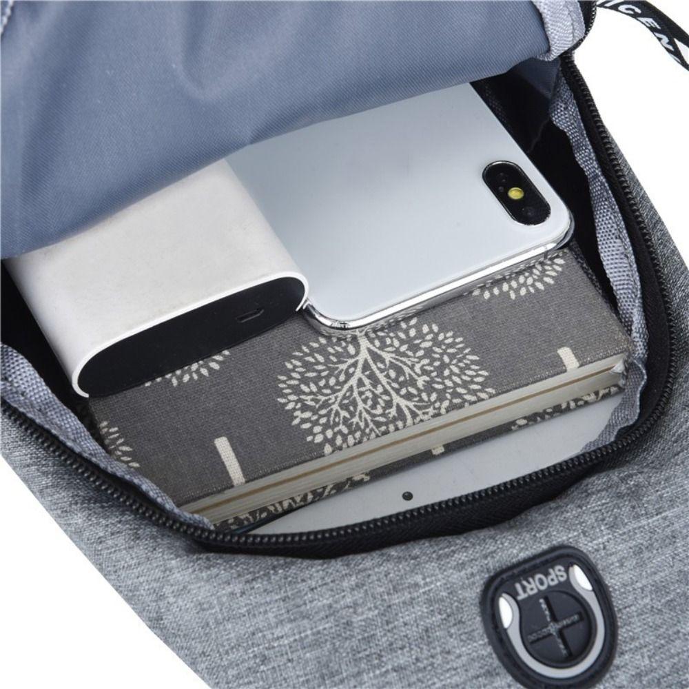 Multifunctional Men's Chest Bag Large Capacity Sports Waist Bag Shoulder Crossbody Bag  Business