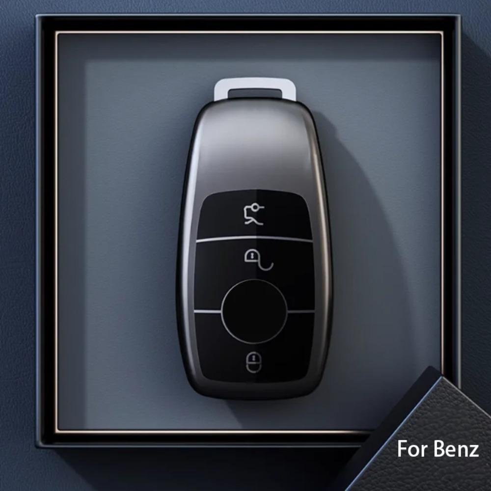 Titanium Gray for Mercedes Benz E C S GLC Class E200 E400 E63 W213 S550 S560 C260 Smart Remote Car Key Case Cover Accessories