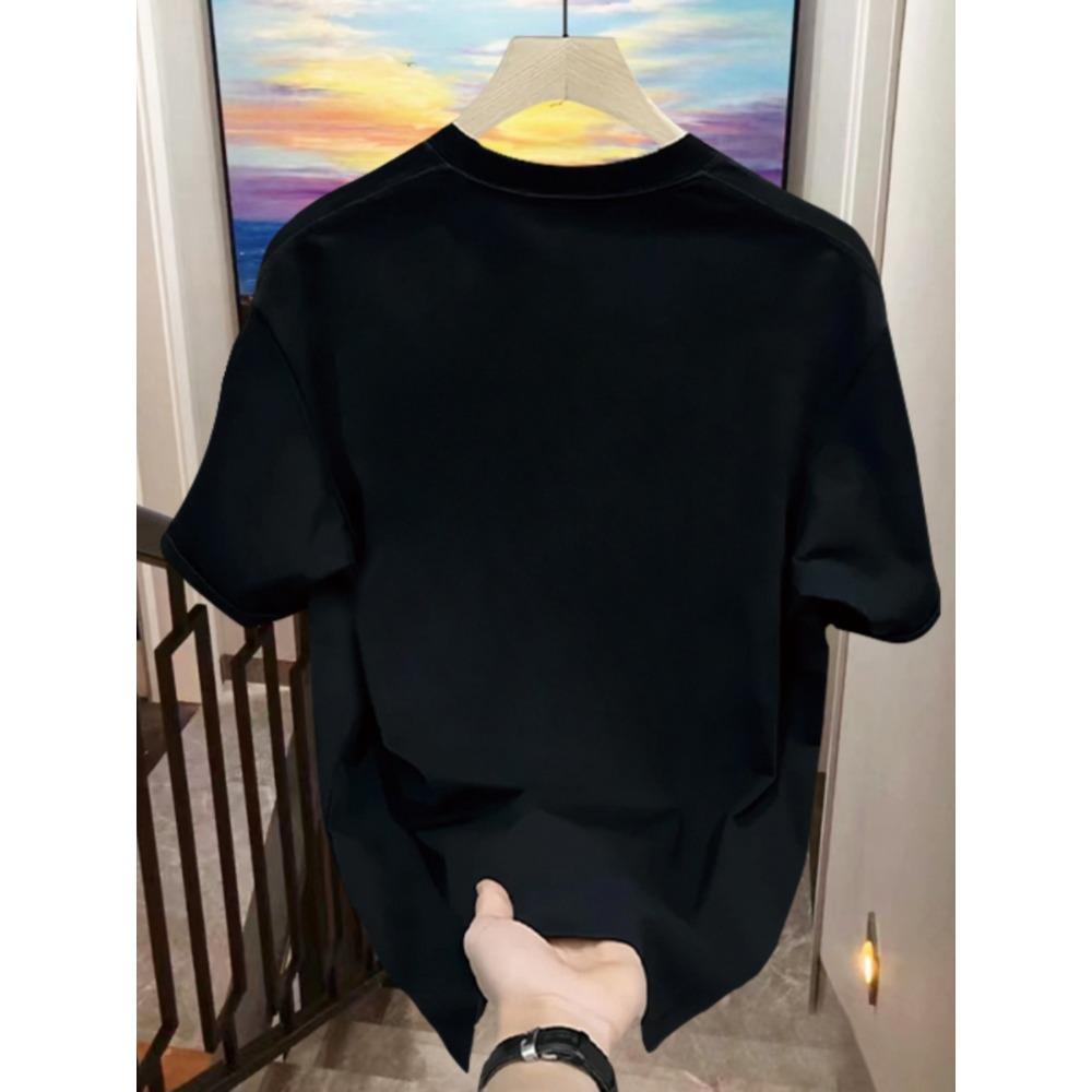 Summer American Ruffian Handsome Heavy Cotton Short-sleeved T-shirt Young Men's and Women's Casual Half-sleeved Top