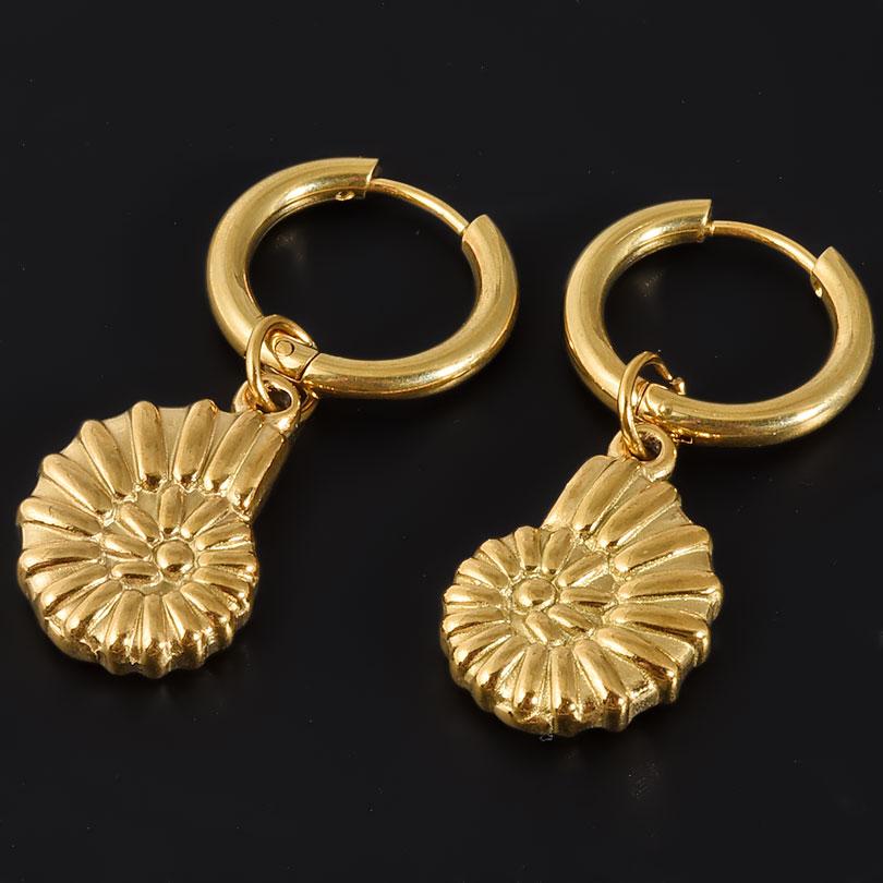High Quality Metal Flower Birds Star Pendant Earring Stainless Steel Earrings For Women Men Accessories No Fade Ear Jewelry Gift