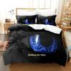 Hip Hop Worldeater Galaxy Eye Watercolor Artistic Eye Bedding Set Cartoon Anime Three-piece Set Adult Kid Bedroom Duvetcover Set