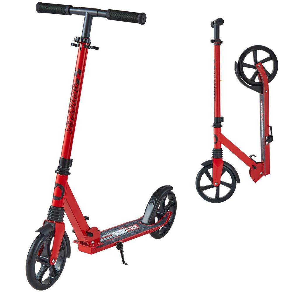 Kick Scooter for Kids Ages 8+, Teens & Adults, 2-Wheel Toddler Scooter with Adjustable Height Handlebar, Wide Anti-Slip Deck, Foldable Lightweight for