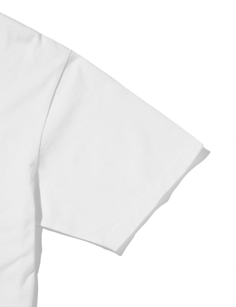 Punched Drunk Parties Circle Logo Narrow Tee (White)
