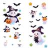 Cute Halloween Window Clings With Ghost Pumpkin Bat Patterns Easy Peel Design For Home Party Decorations