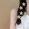 Set of 4 Elegant Starfish Hair Clips - Bohemian Style Resin Mermaid Tail Accessories, Perfect for Beach And Ocean-Themed Parties