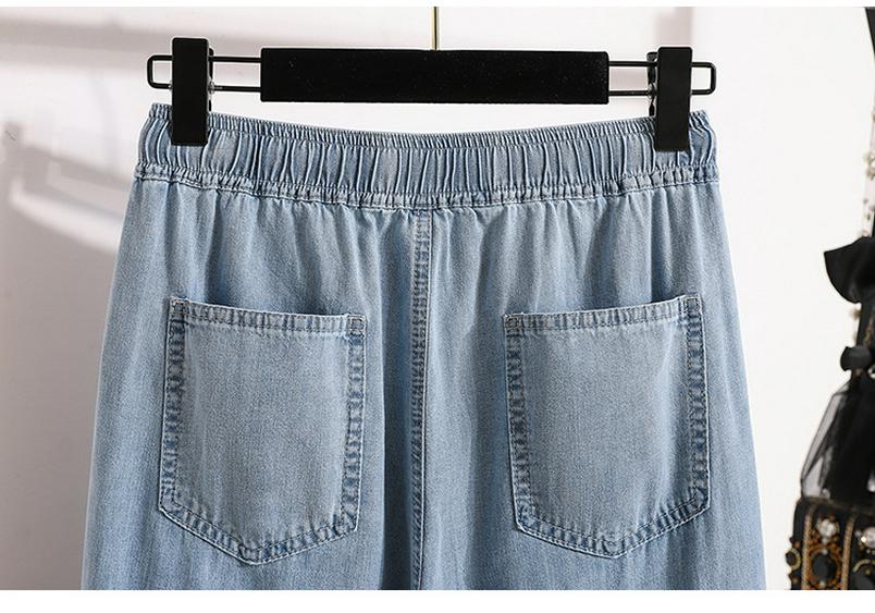 Women's High Waist Tencel Jeans - Spring/Summer Thin, Large Size, Slimming, Versatile Straight Leg, Loose Fit Pants