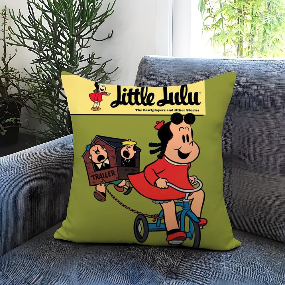 The Little L-Lulu Show Cushion Cover Comfortable Reversible Pillow Cover Ideal for Car Sofa Bedroom & Beyond