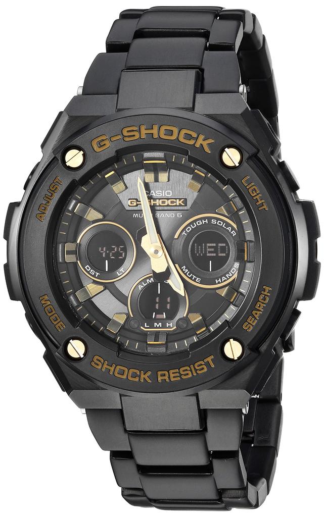 Casio G-SHOCK Quartz Stainless Steel Casual Watch gst-w300bd-1acf Black