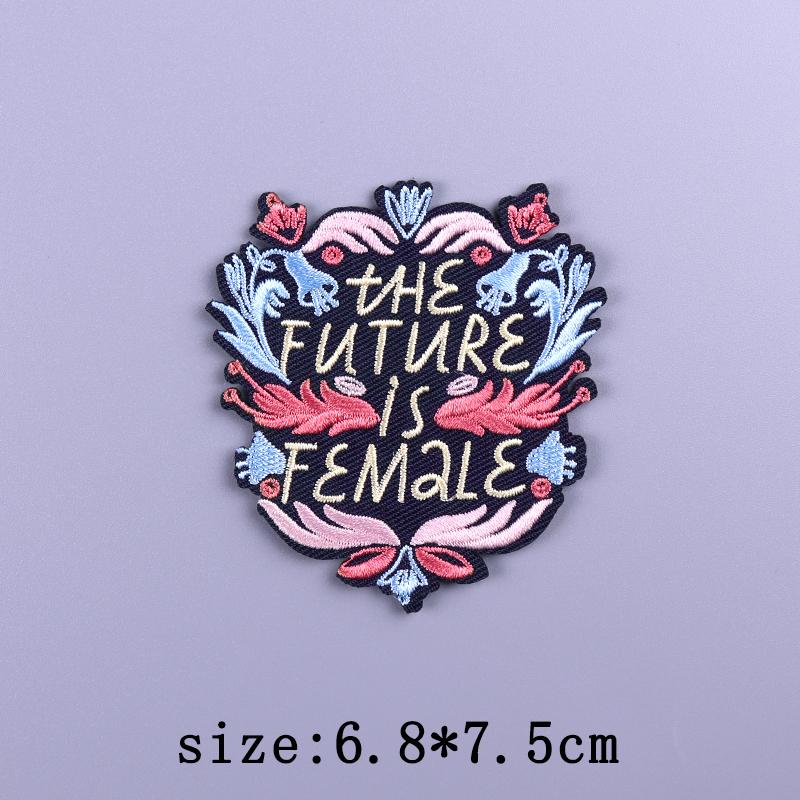 Punk Patch Iron On Embroidered Patches For Clothing Thermoadhesive Patches On Clothes Rock Biker Patch For Clothes Hook Loop