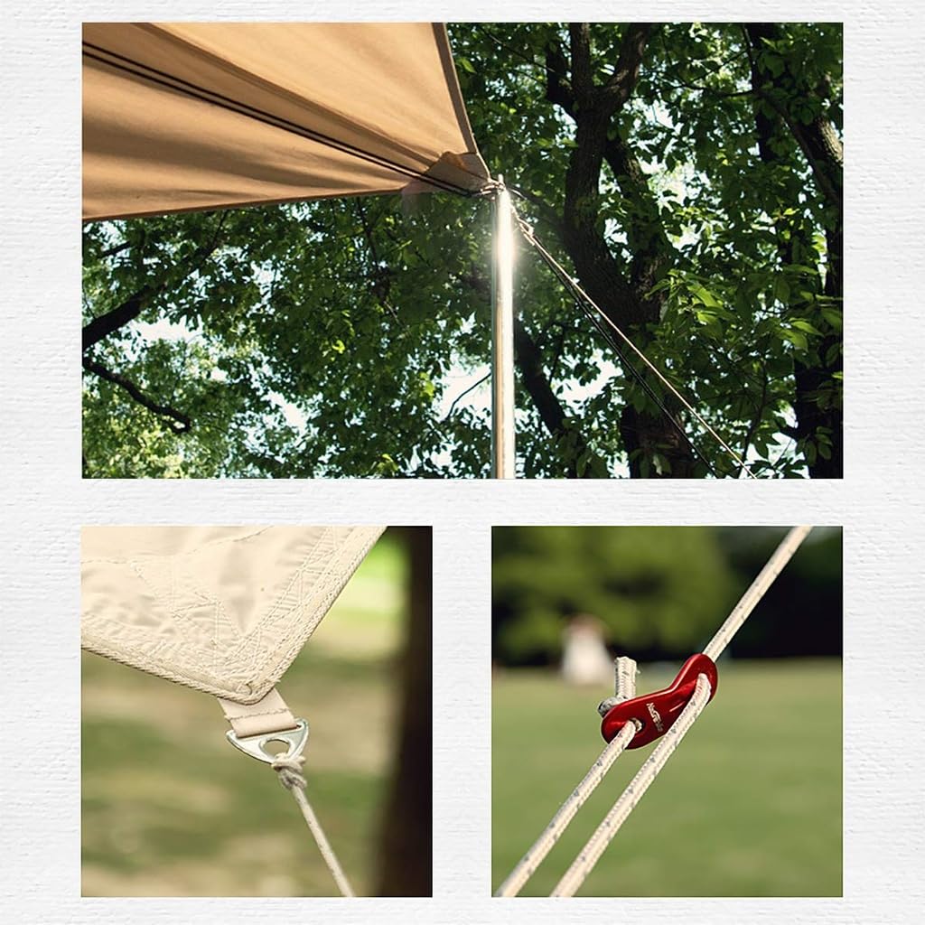 Naturehike Cotton Cloth TC Material Awning Tarp Waterproof Tarp Sunscreen Tear Resistant Durable Lightweight Portable Waterproof Shade Camping Hiking