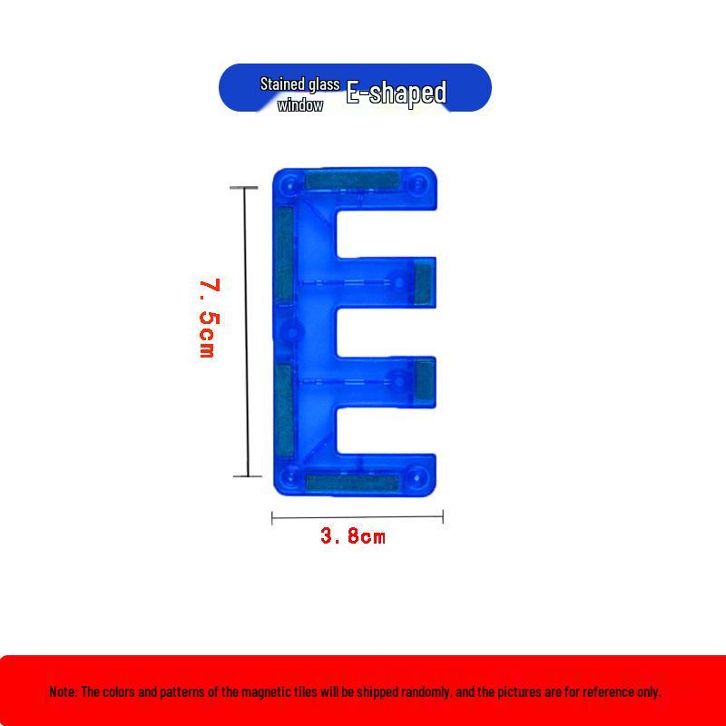 7.5cm Stained Glass Magnetic Building Blocks for Children s Educational Play