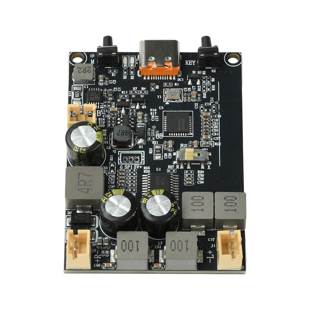 DC5V TWS Bluetooth Amplifier Module 2×10W Dual-Channel Bass Enhancement Algorithm Bluetooth Amplifier Board Type-C Interface