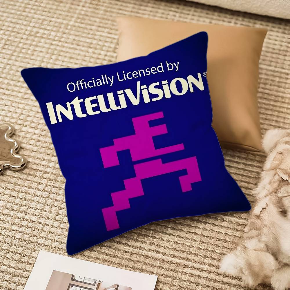 

Fashion I-Intellivision Pillow Case Anti-dustmite Invisible zipper Sofa Bed 12x12Inch