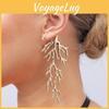 Legierung Koralle Asymmetrische Ohrringe Für Damen Mode Party Schmuck