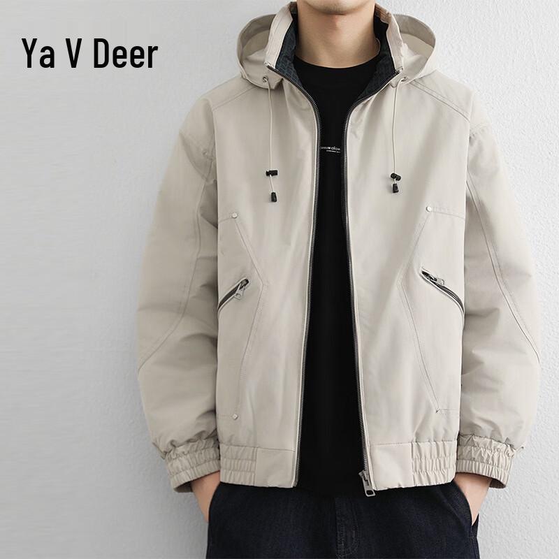 Yalu Men s American Retro Hooded Padded Jacket XL