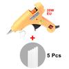20W Hot Melt Glue Gun DIY Mini Household Industrial Guns Heat Temperature Thermo EU Electric Repair Tool Use 7mm Glue Sticks