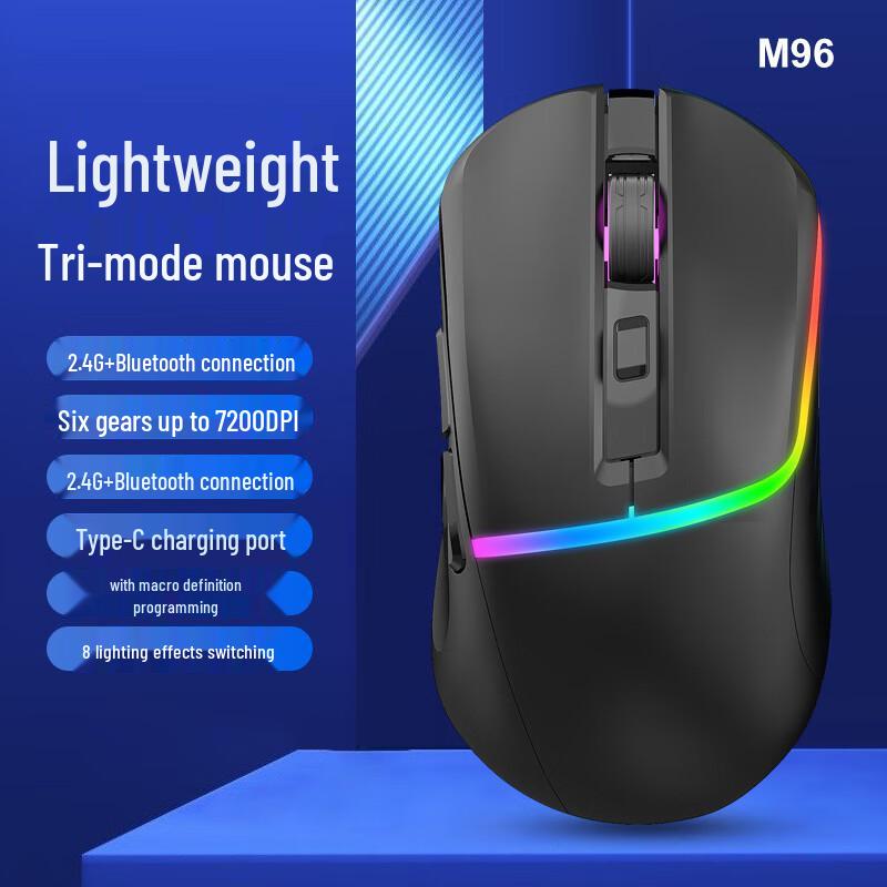 Y-FRUITFUL M96 Triple Mode Wireless Gaming Mouse
