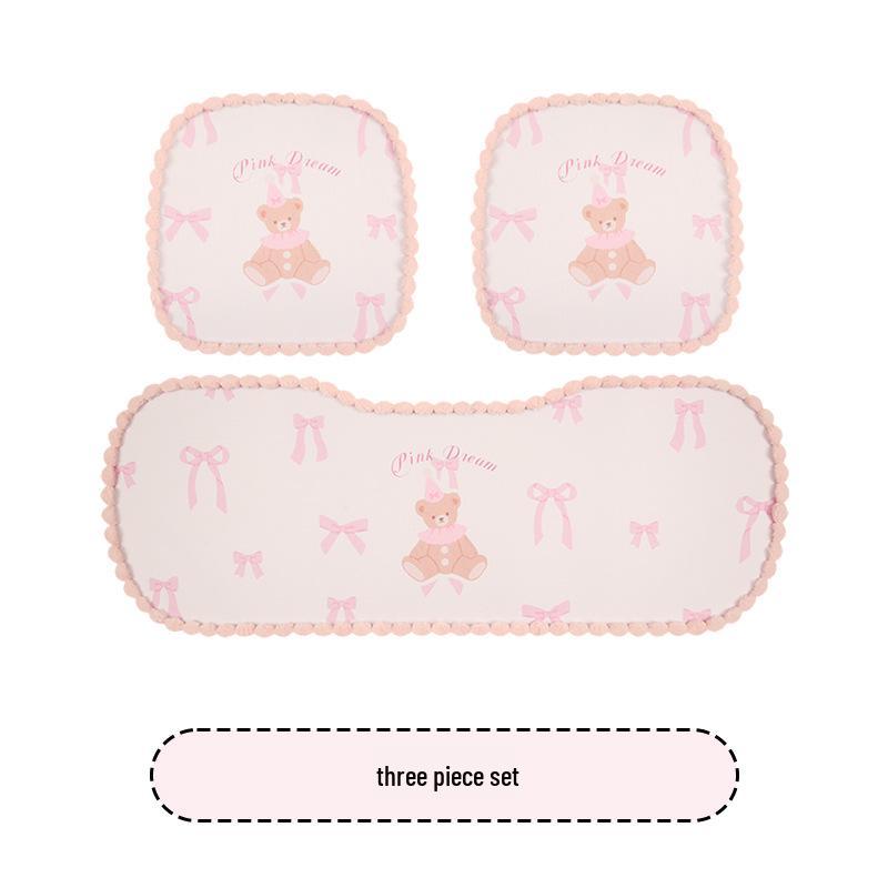 Cartoon Goddess Style Universal Car Seat Cushion for Women - All-Season, Fits BYD Dolphin, Yuan UP, Seal, Yuan Pro