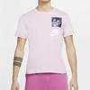 Nike Sportswear Logo Graphic Print Casual Short Sleeve T-Shirt Men Tops Pink CW0414-676