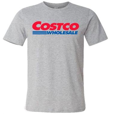 Costco Wholesale Logo Heren Grijs T-shirt Maat S-5Xl