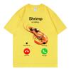 Shrimp Is Calling Funny Meme TShirts Unisex Unisex Clothing Fashion Loose ONeck T Shirt Summer Casual Cotton Short Sleeve TShirt