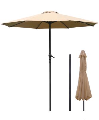 Giardino UV Acqua Manico Apertura e Ombrellone Parasole da Spiaggia, Parasole, 270cm, Protezione, Idrorepellente, Ferro, Chiusura, Parasole, Giardinaggio, Cortile, Terrazza,