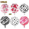 Animal Pattern Balloon Aluminum Film 18 Inch Ball Animal Spots Decorative Supplies Animal Modeling Theme Accessories