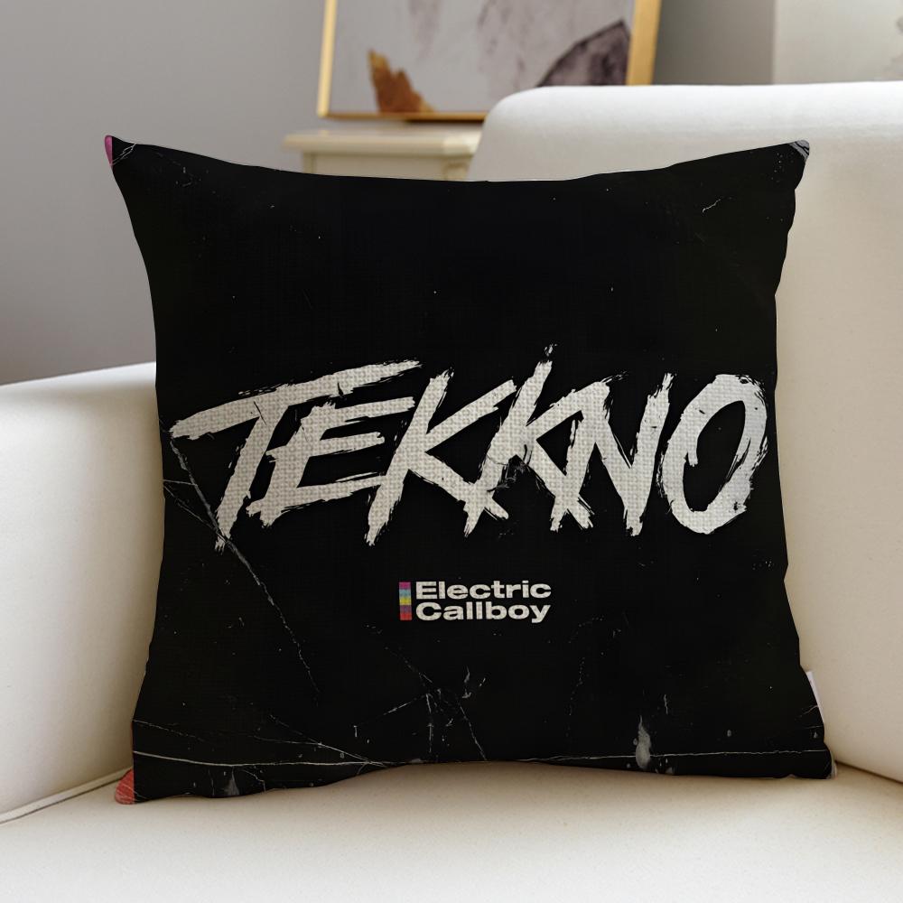 

Energetic EElectric CallboyS Cushion Cover Breathable and skinfriendly linen pillowcase square removable and washable cushion 30X30cm
